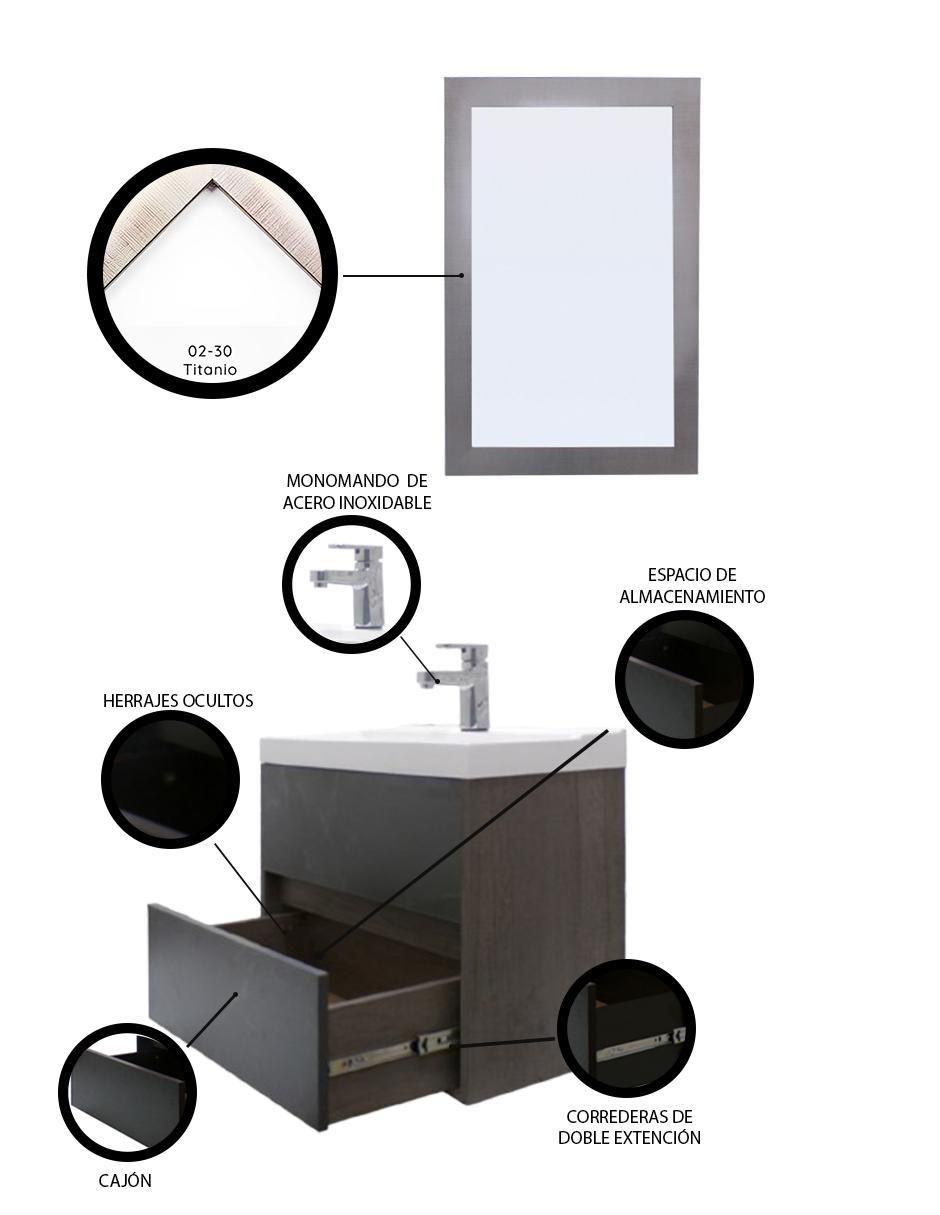 Mueble para baño Decomobil Sion de MDF armable