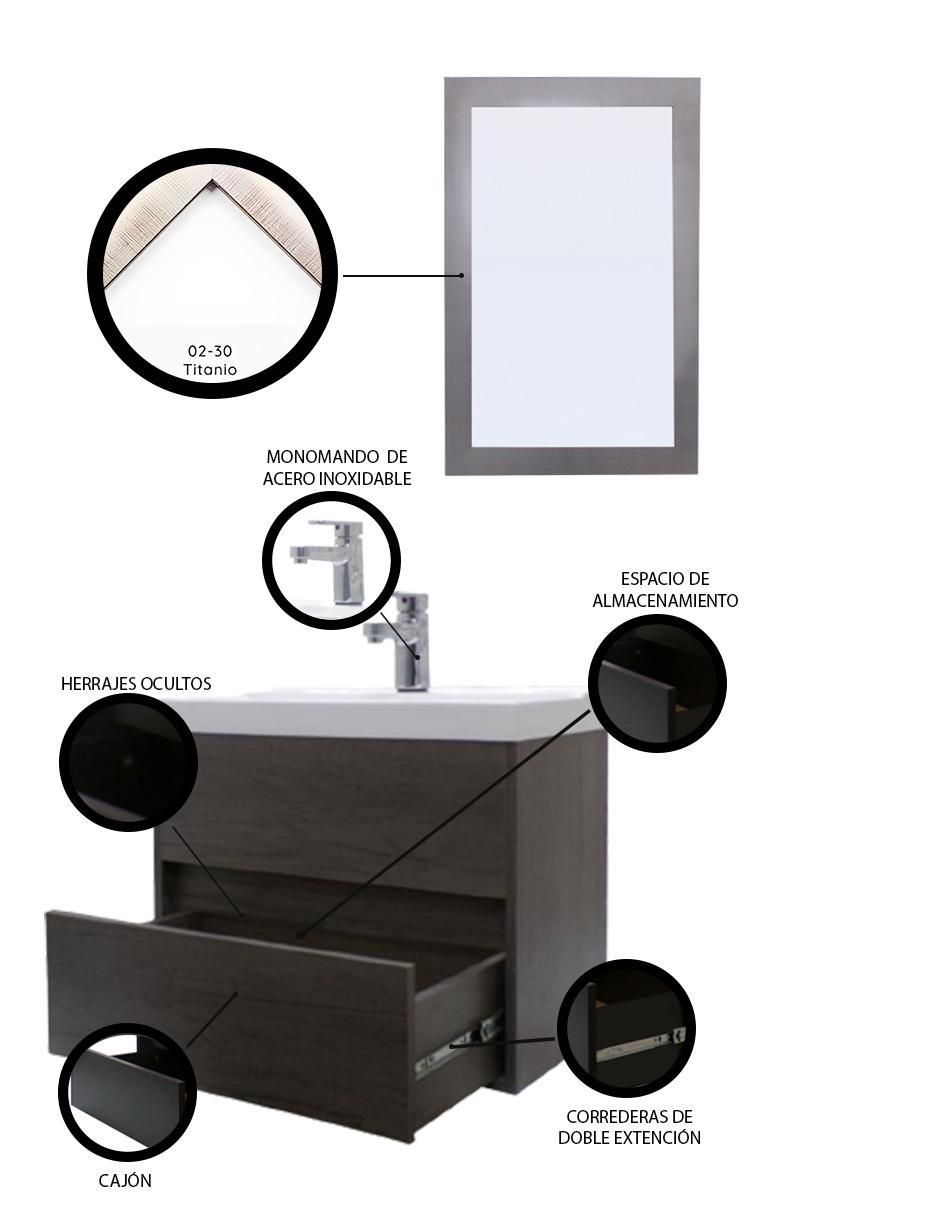 Mueble para baño Decomobil Sion de MDF armable