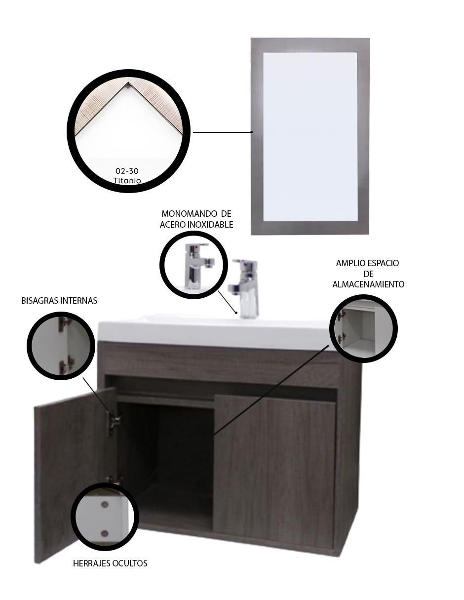 Mueble para baño Decomobil Piha de MDF armable
