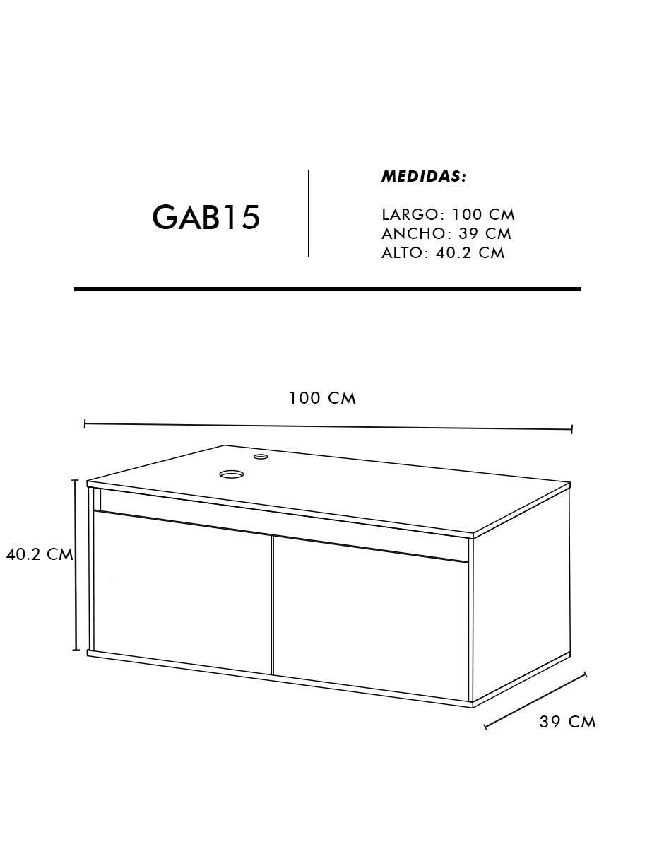 Mueble para baño Krabi de MDF armable 7