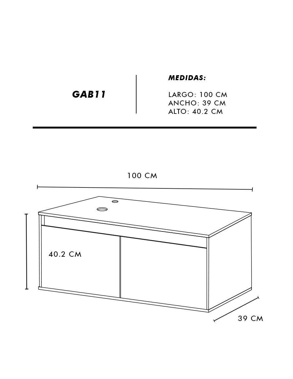 Mueble para baño Krabi de MDF armable 7