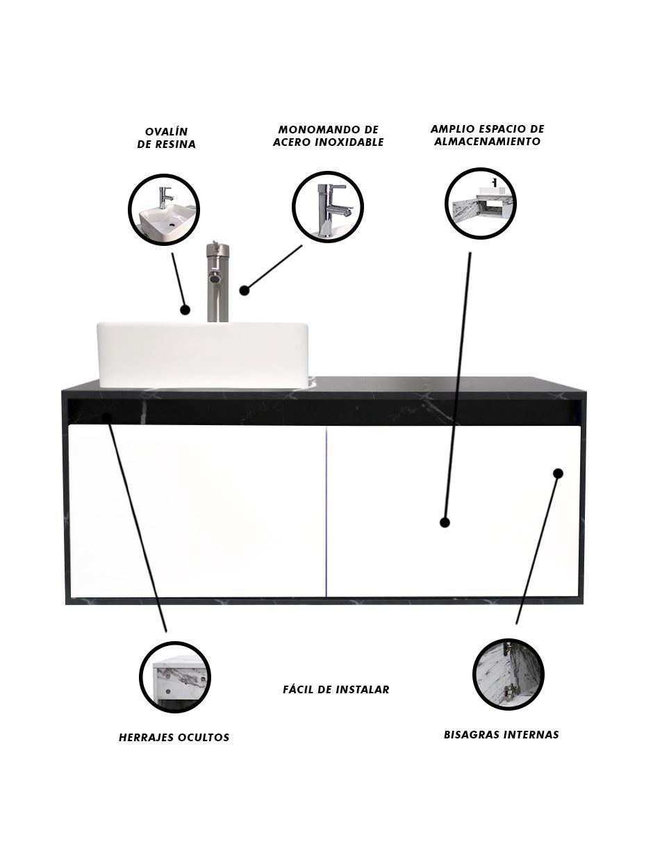 Mueble para baño Krabi de MDF armable 3