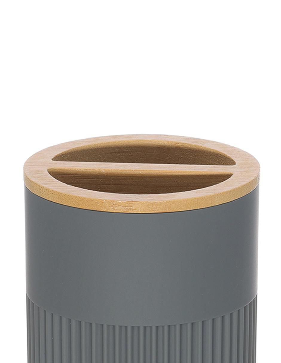 Vaso de baño de bambú 2