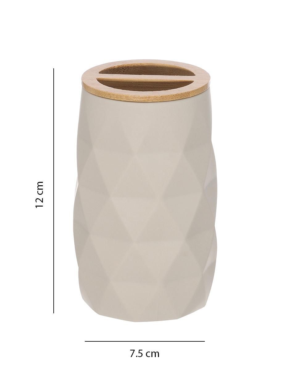 Vaso de baño de bambú