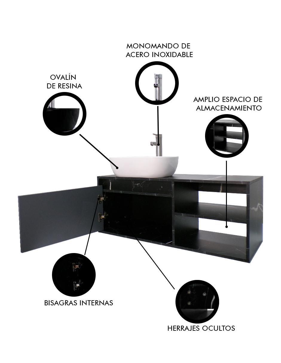 Mueble para baño Decomobil Marbella de MDF armable