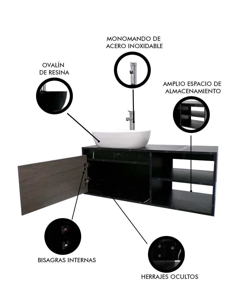 Mueble para baño Decomobil Marbella de MDF armable