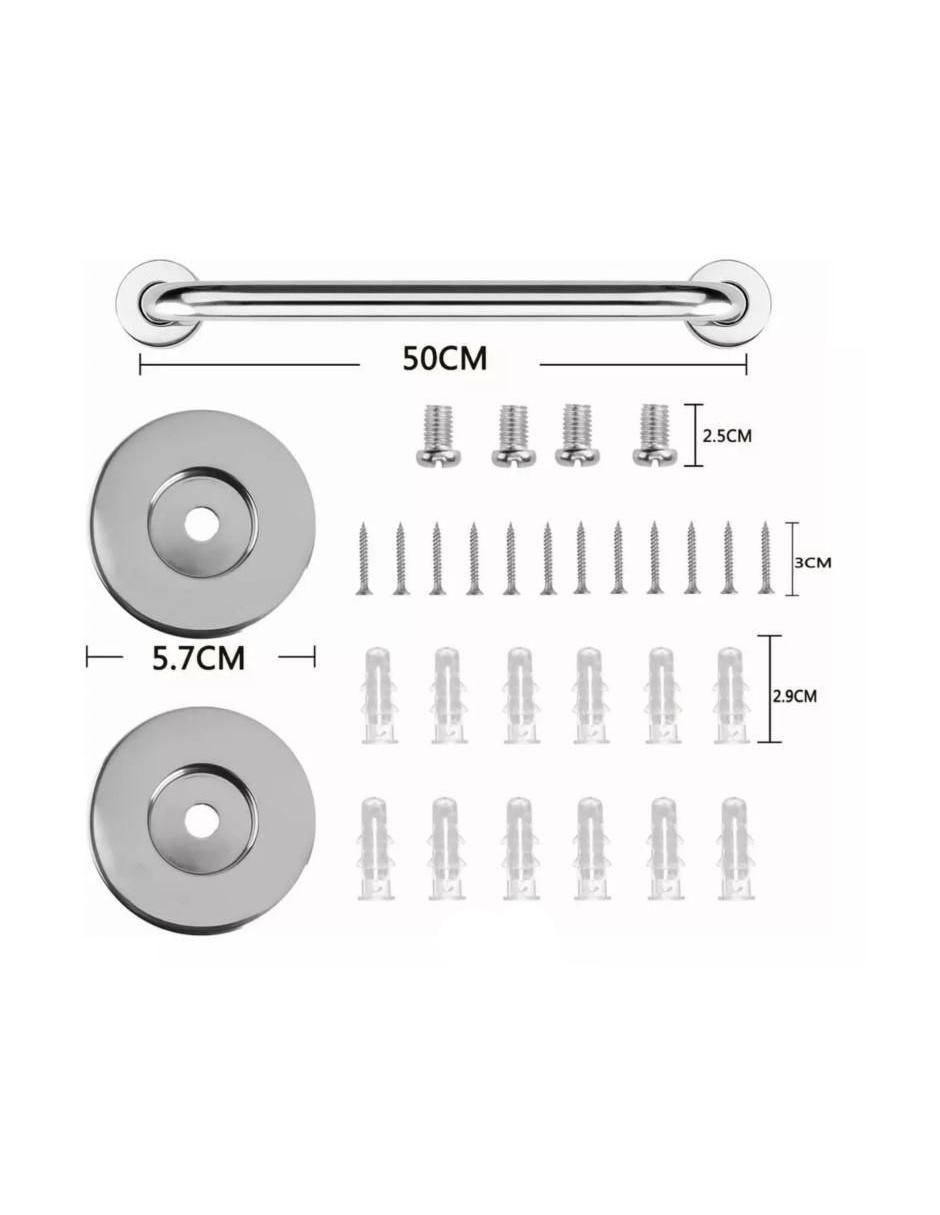 Juego de accesorios para baño de acero inoxidable 2 piezas 5