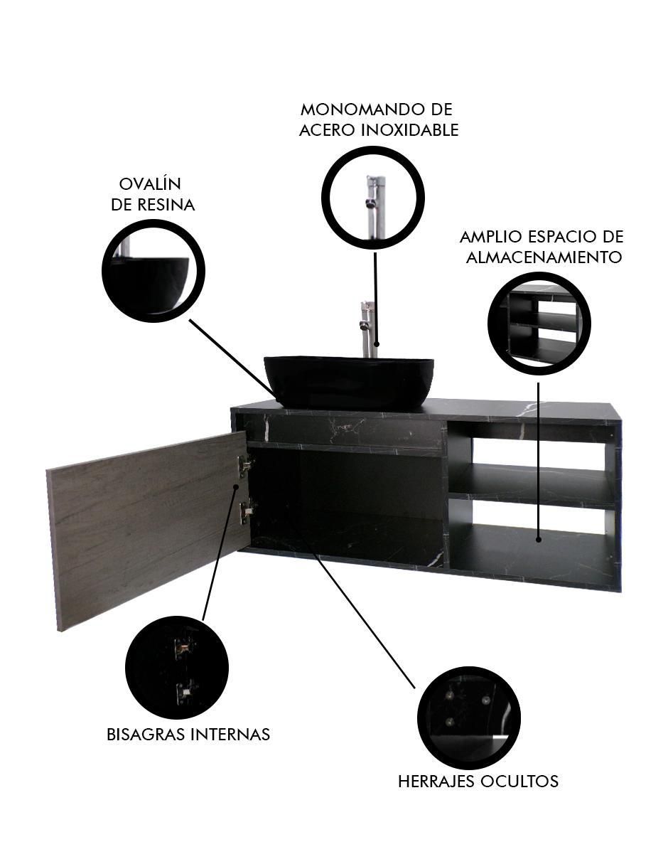 Mueble para baño Decomobil Marbella de MDF armable