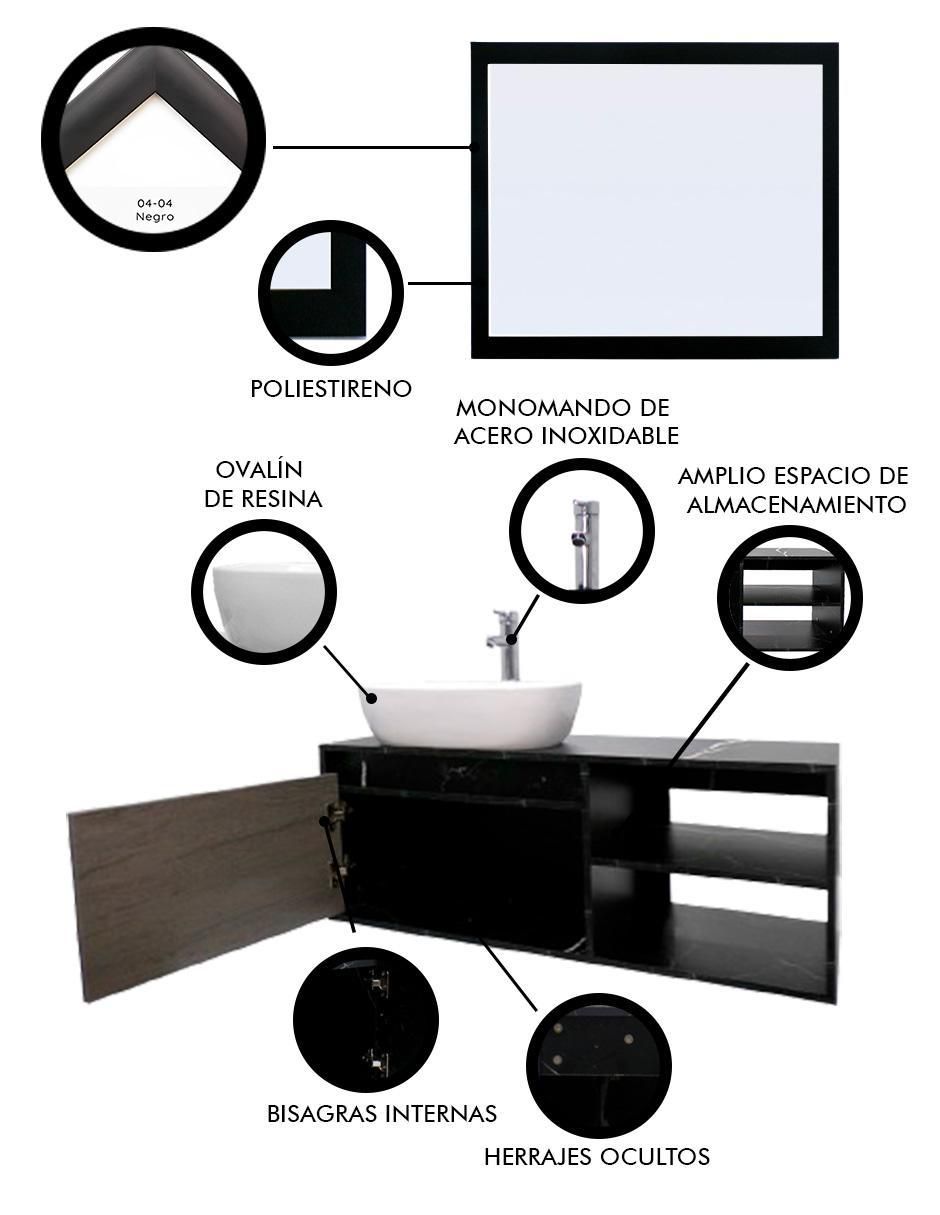 Mueble para baño Odin de MDF armable 3