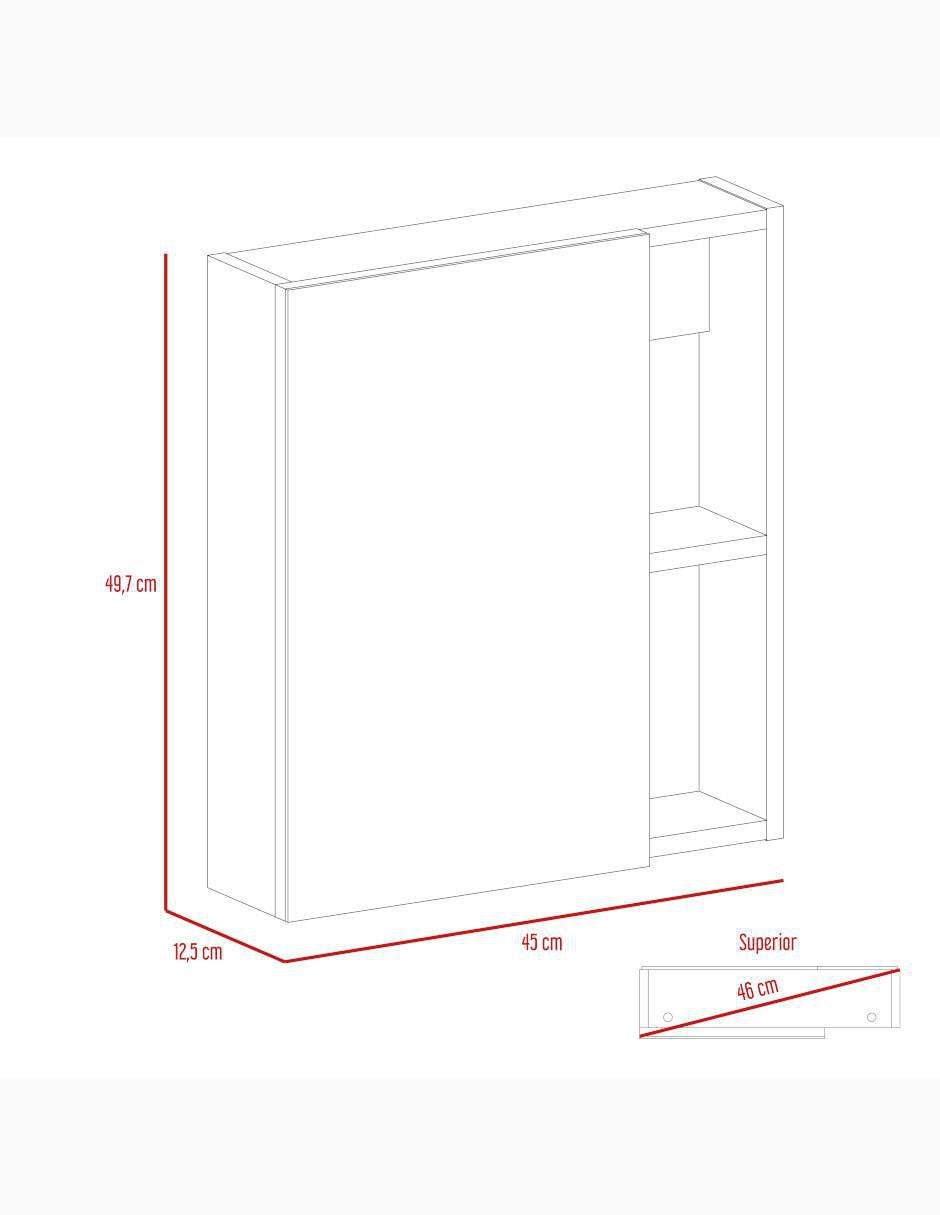 Mueble para baño Excelsior Labelle de melamina armable