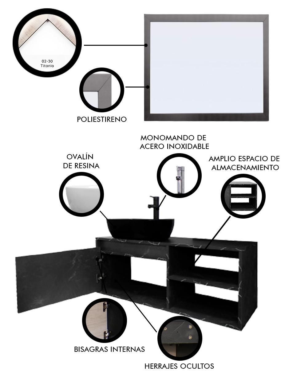 Mueble para baño Decomobil Odin de MDF armable