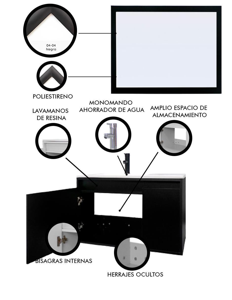 Mueble para baño Decomobil Stannis de MDF armable