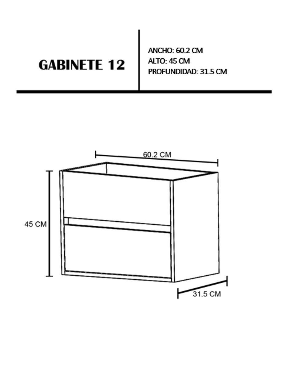Mueble para baño Decomobil Sion de MDF armable