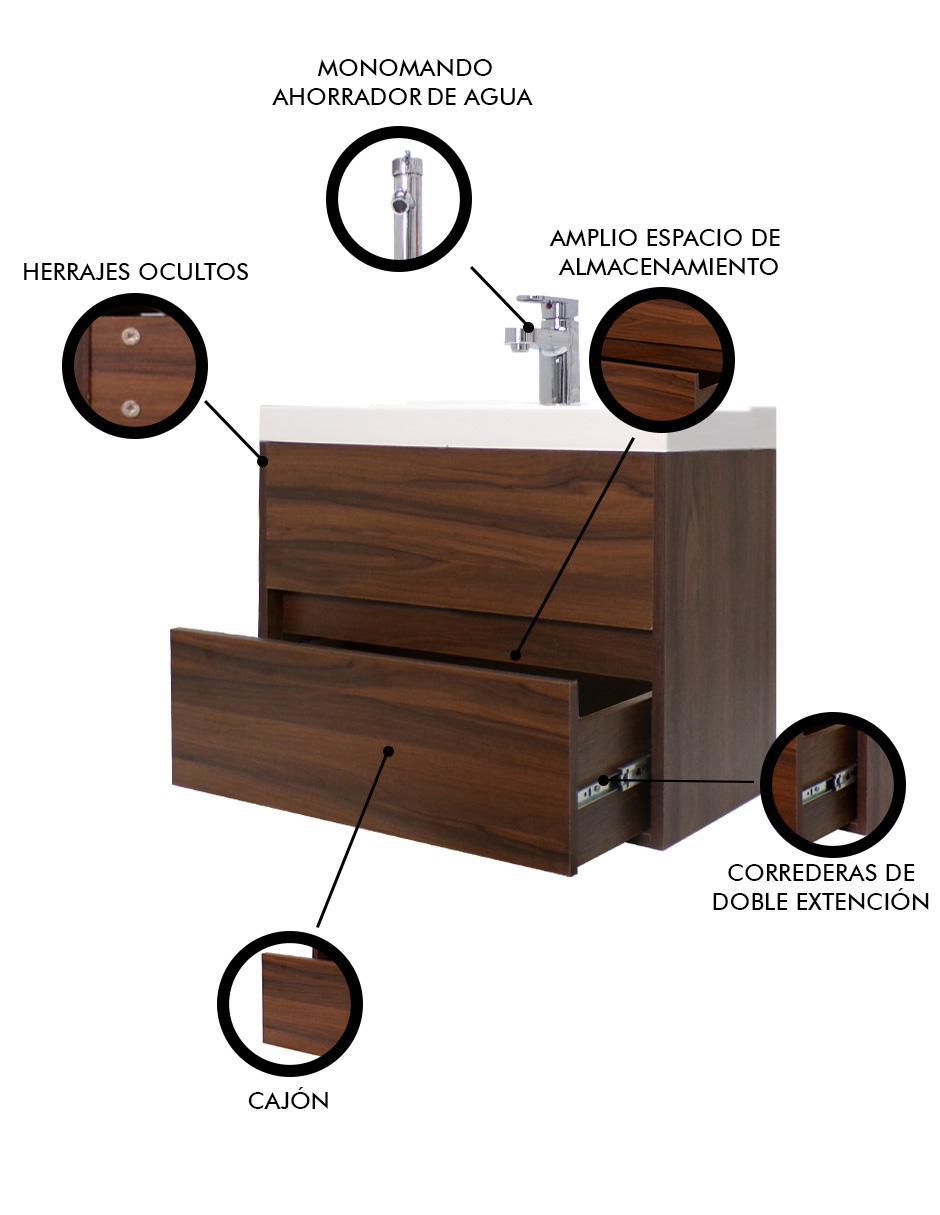 Mueble para baño Decomobil Sion de MDF armable