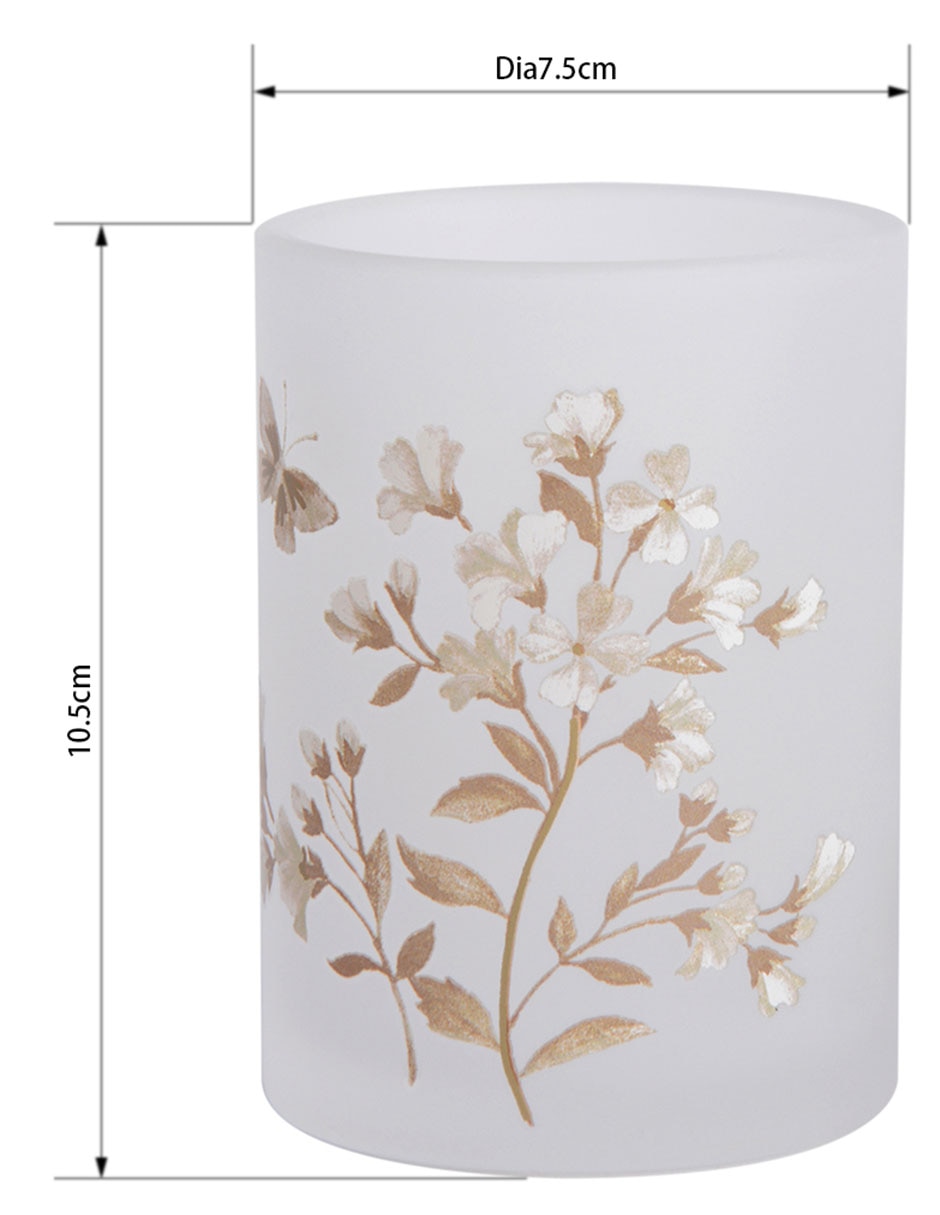 Vaso de baño Flower Glass de vidrio 4