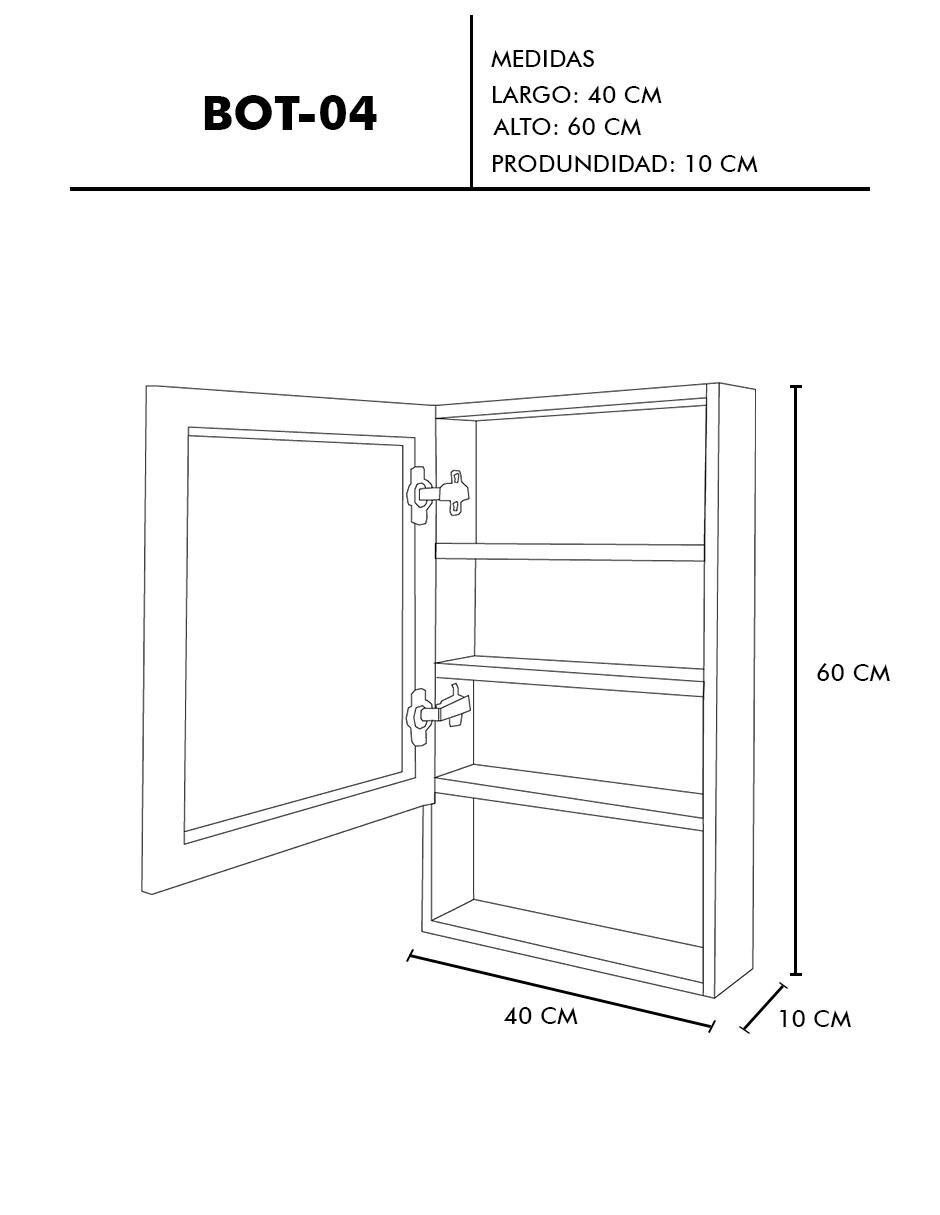 Estante para WC Decomobil Danbury de MDF armable