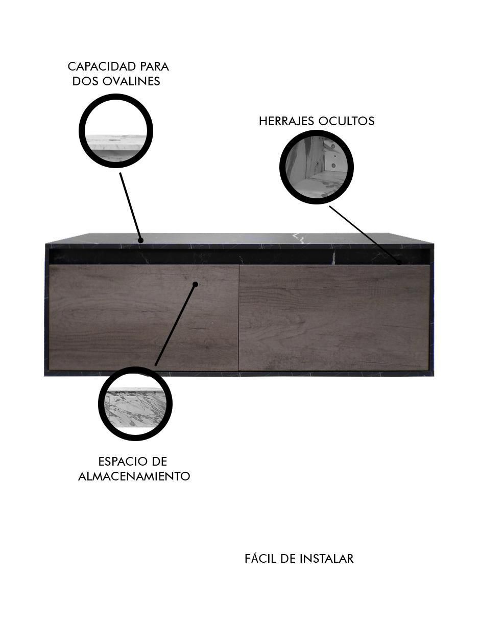 Mueble para baño Decomobil Anton de MDF armable