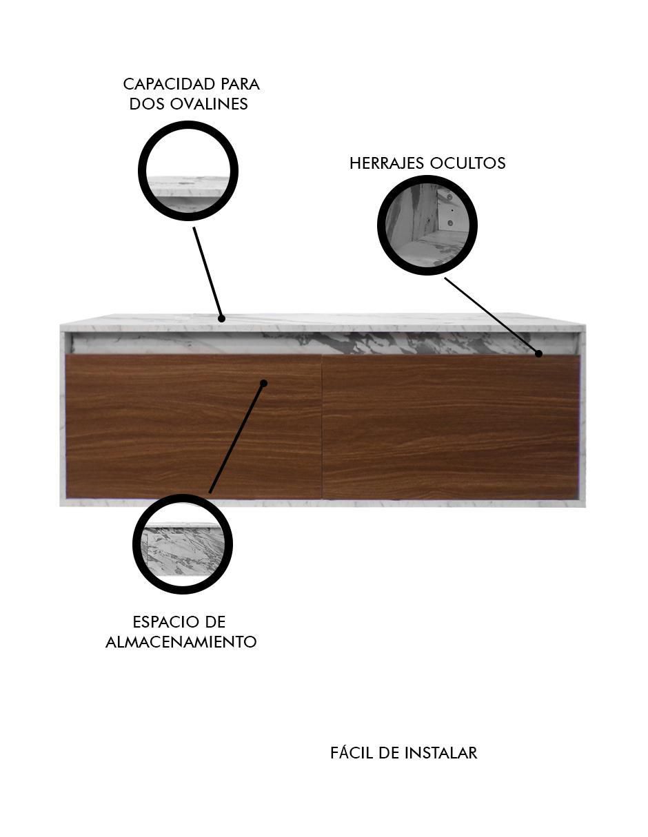 Mueble para baño Anton de MDF armable 2