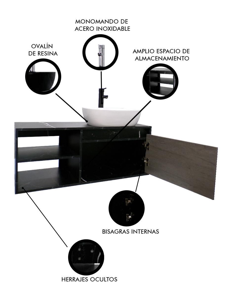 Mueble para baño Decomobil Lizzy de MDF armable