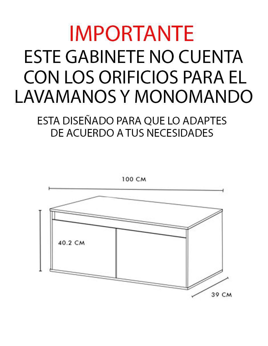 Mueble para baño Bass de MDF armable 2