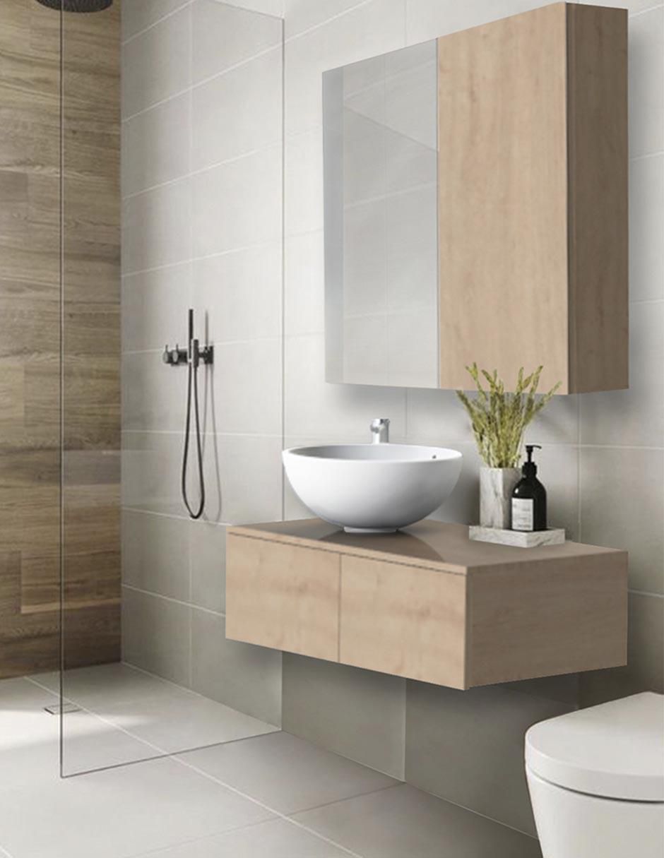 Mueble para baño Boca de MDF armable 4