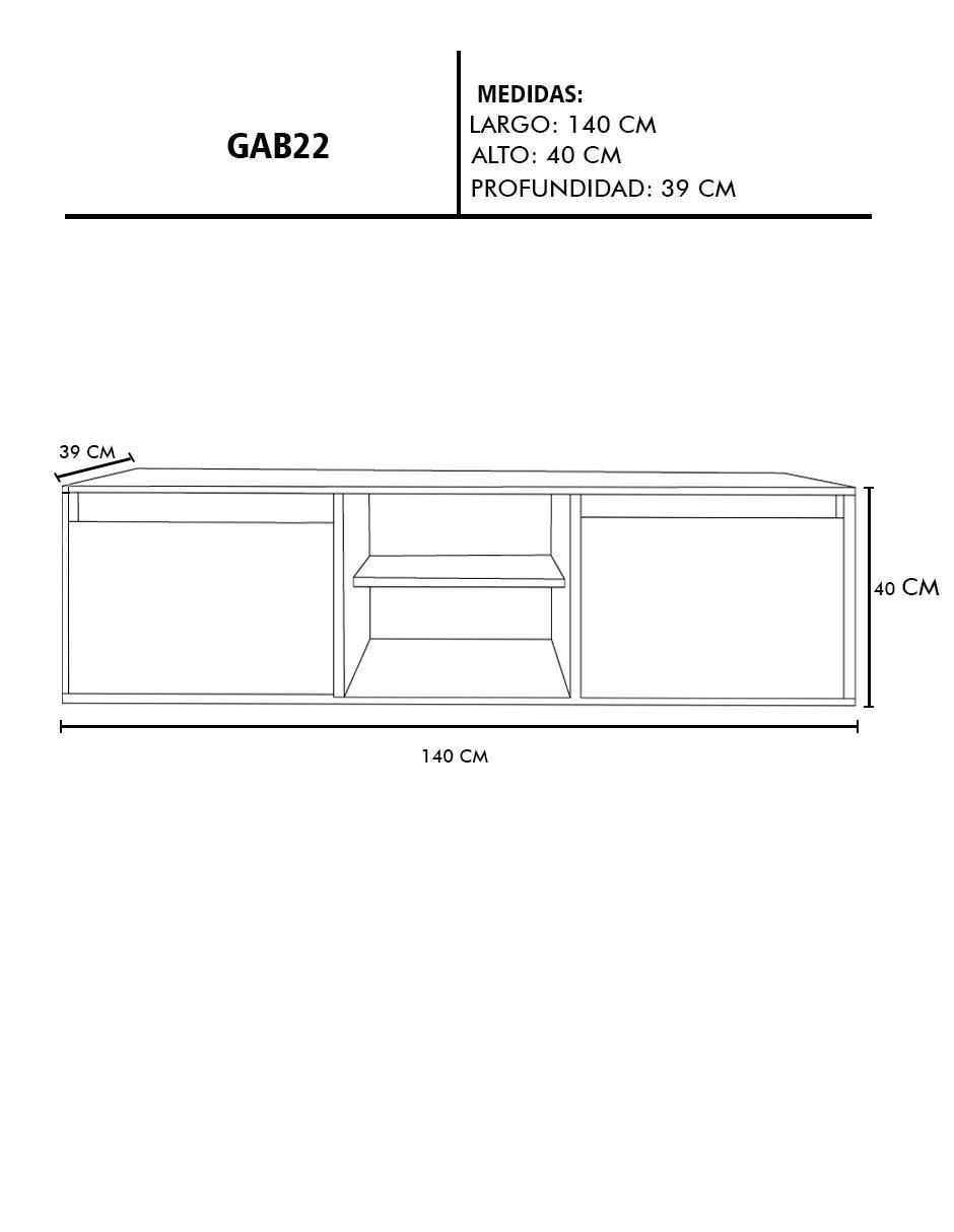 Mueble para baño Decomobil Darcy S de MDF armable