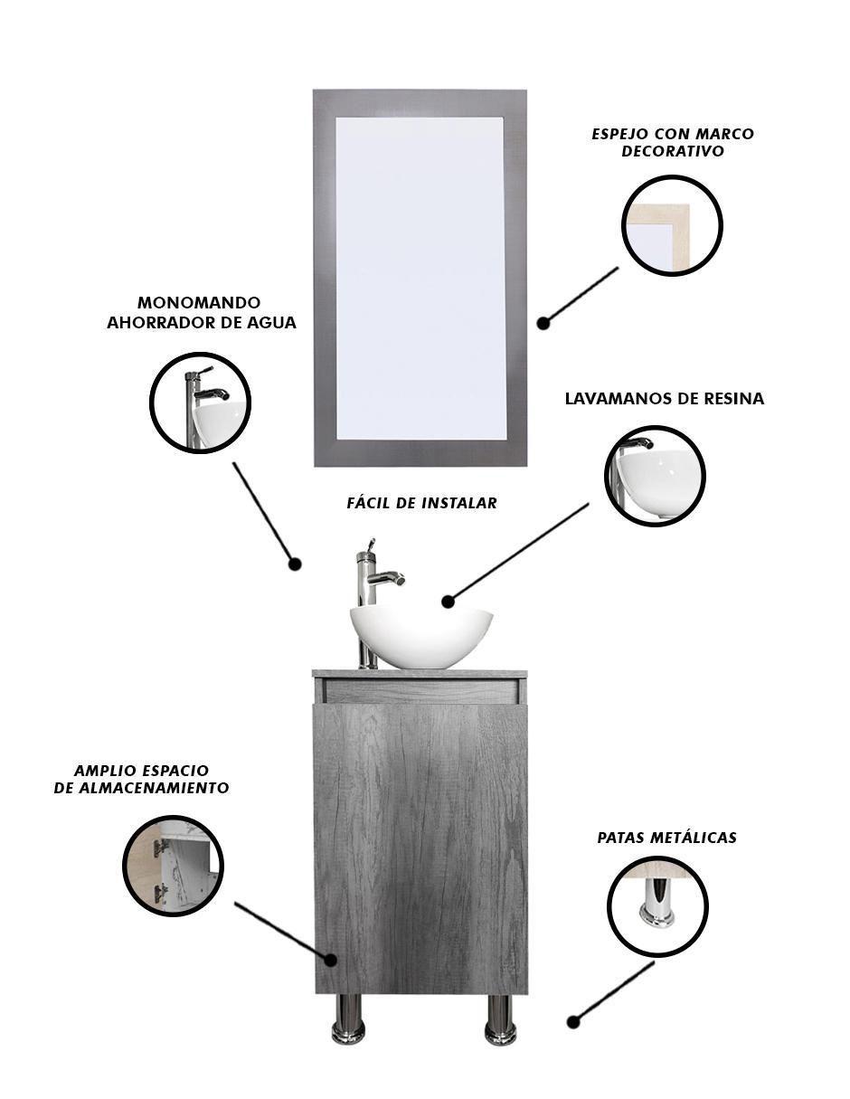 Mueble para baño Ivar de MDF armable 2