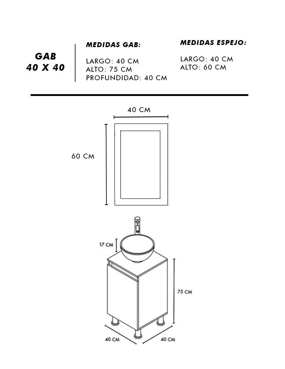 Mueble para baño Ivar de MDF armable 6
