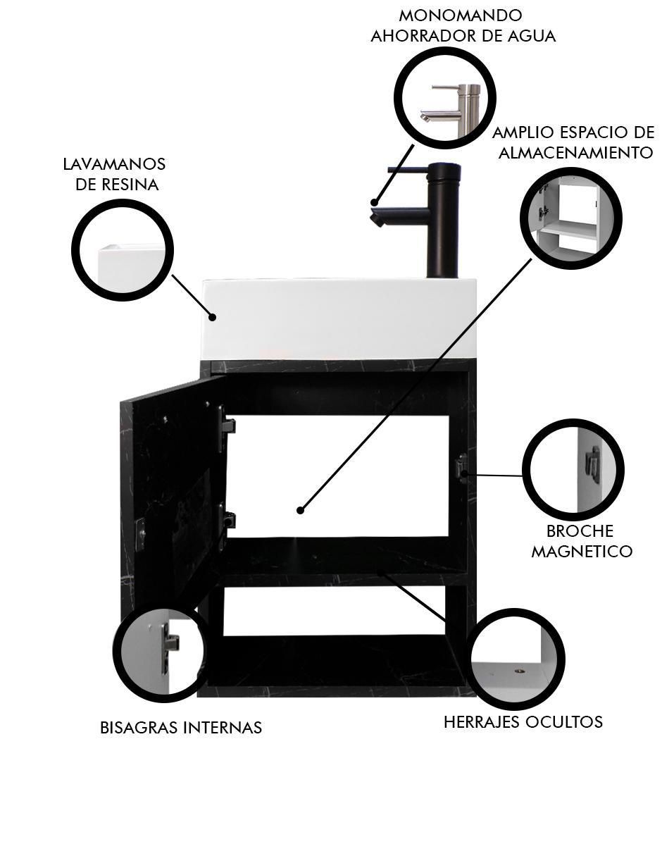 Mueble para baño Leanor de MDF armable 6