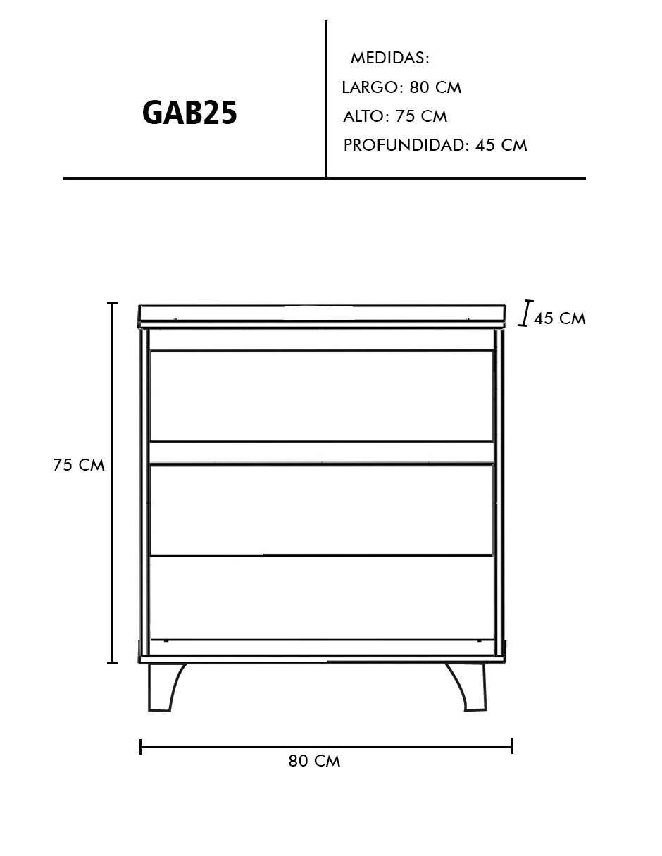 Mueble para baño Decomobil Roy So de MDF armable