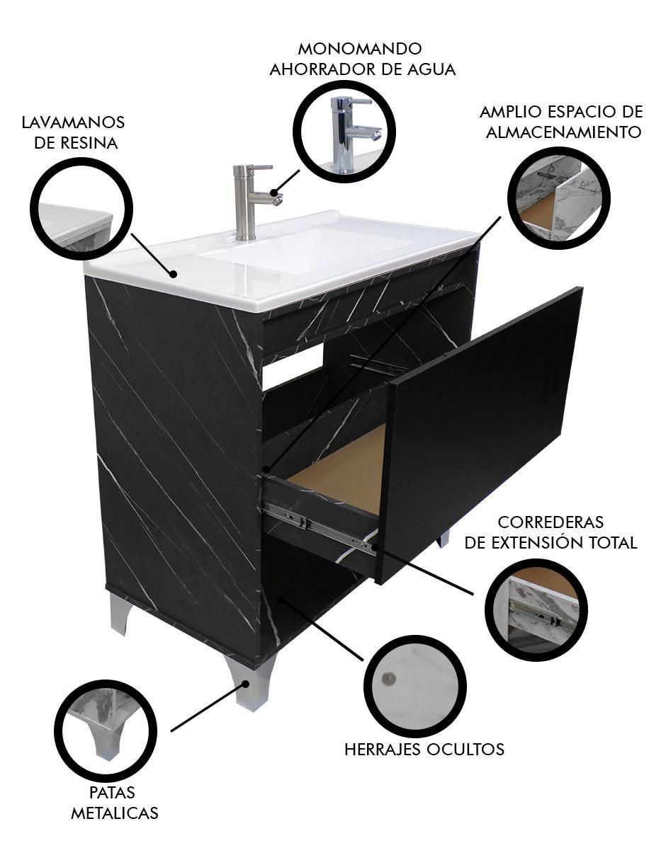 Mueble para baño Himalaya de MDF armable 4