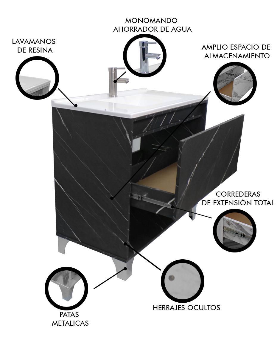 Mueble para baño Decomobil Himalaya de MDF armable