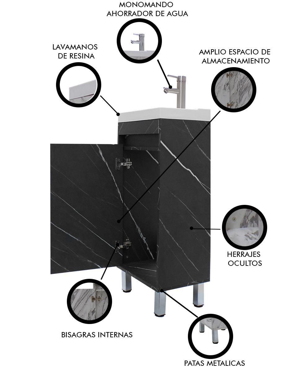 Mueble para baño Decomobil Nala de MDF armable