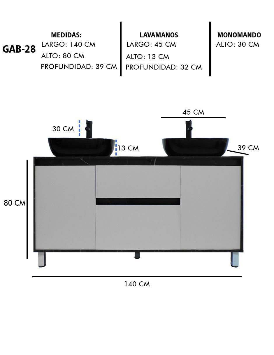 Mueble para baño Médano de MDF armable 6
