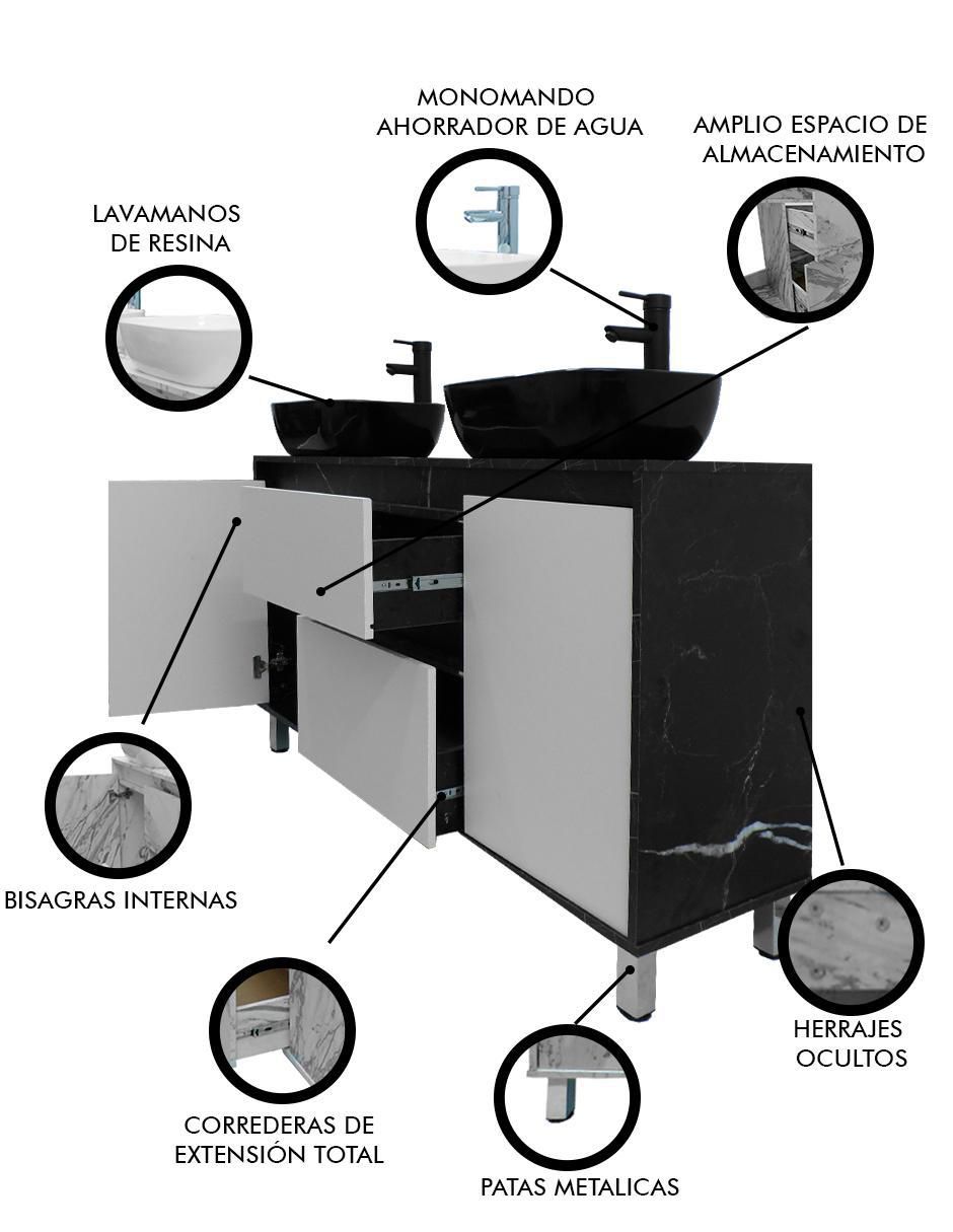 Mueble para baño Médano de MDF armable 5