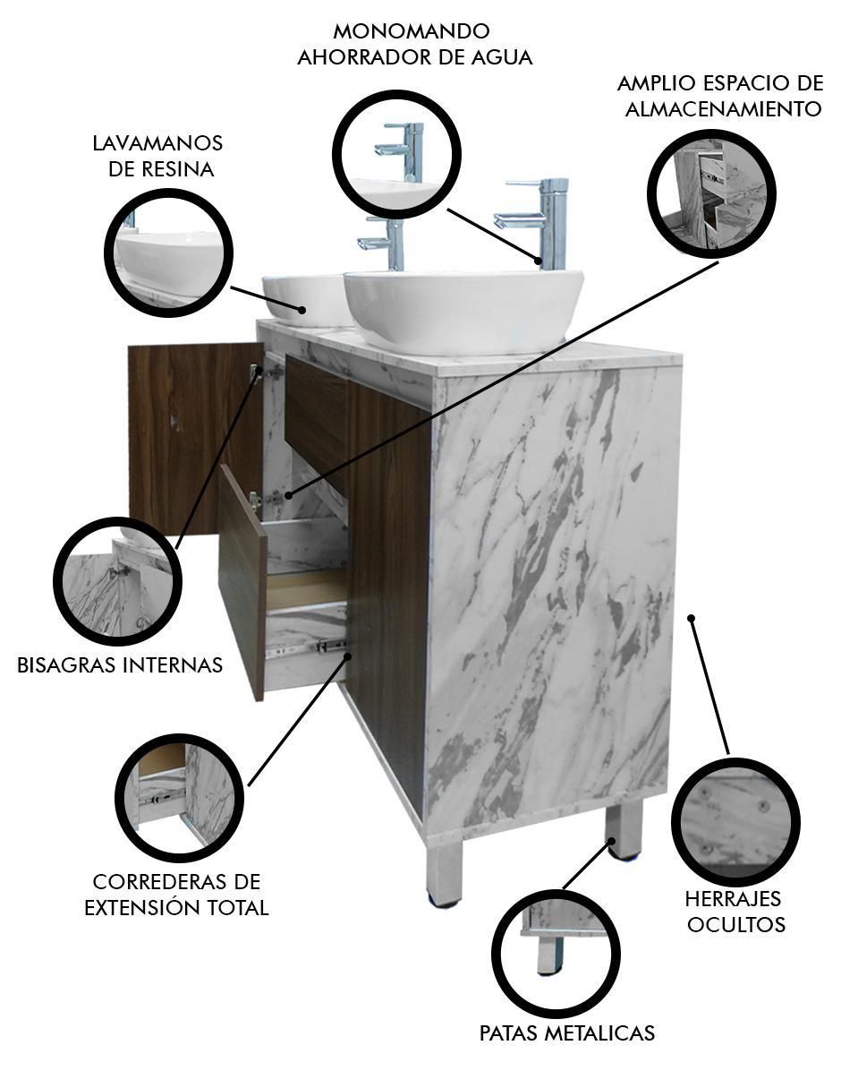 Mueble para baño Decomobil Médano de MDF armable