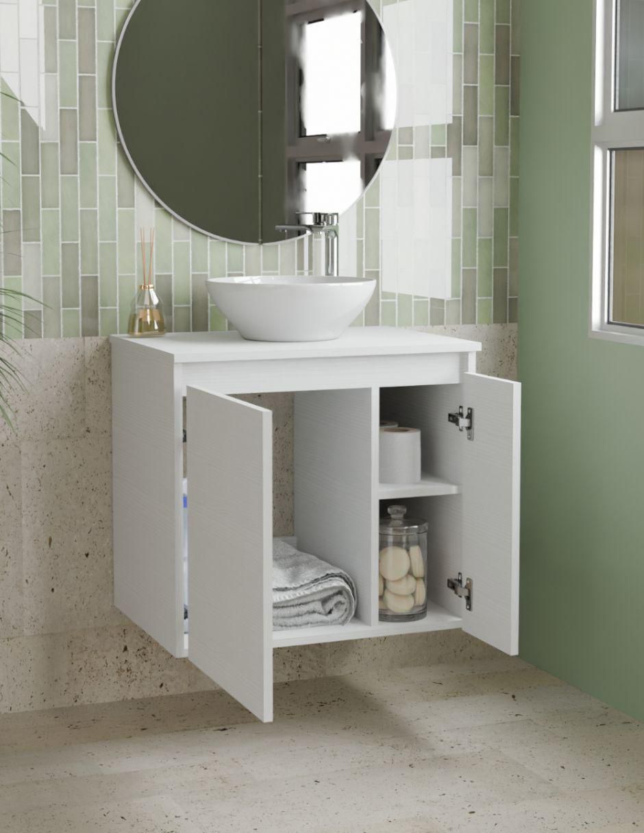Mueble para baño de melamina armable 11
