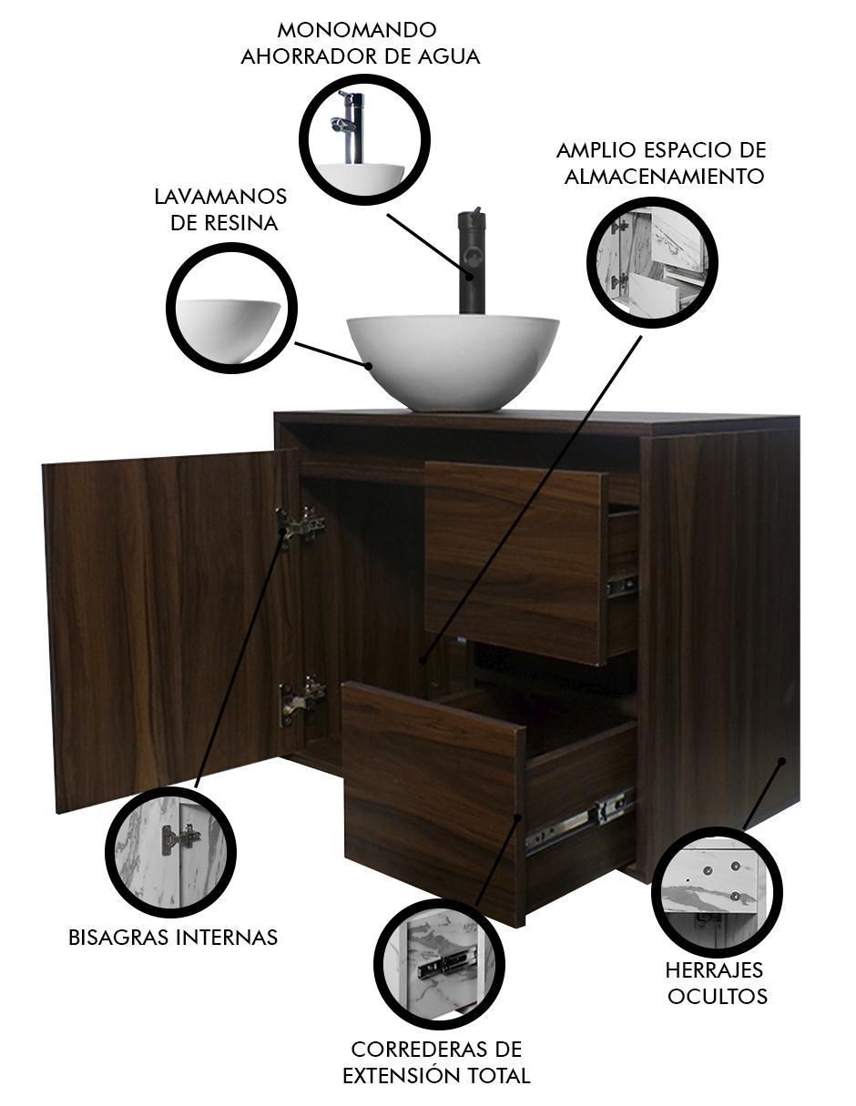 Mueble para baño Calypso de MDF armable 5