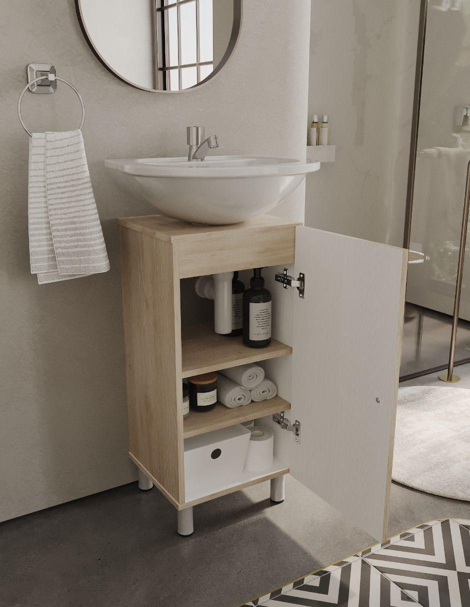 Mueble para baño de melamina armable 9