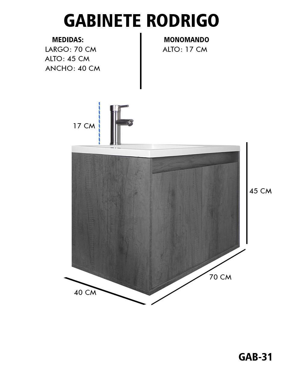 Mueble para baño Decomobil Asti de MDF armable