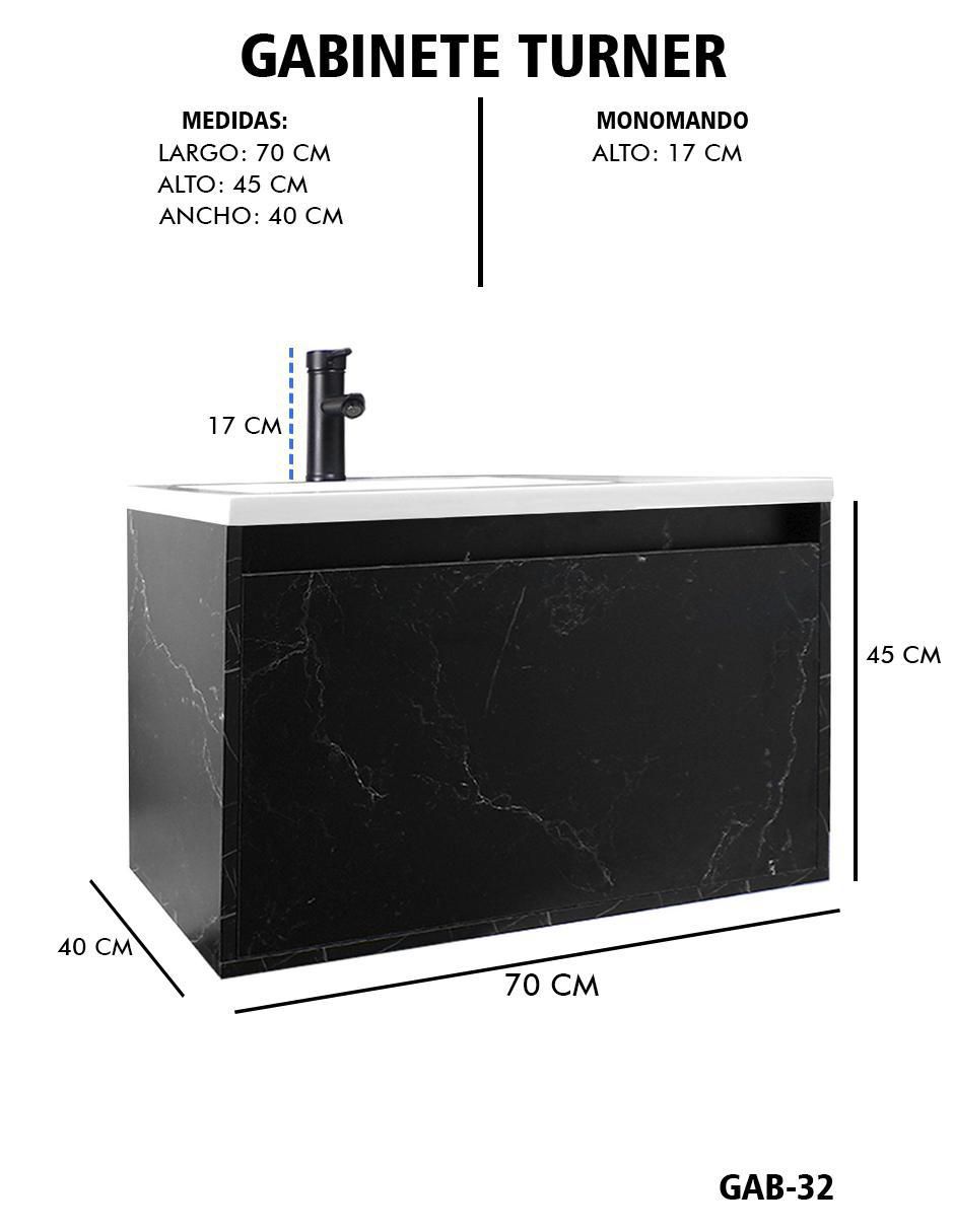 Mueble para baño Turner de MDF armable 8