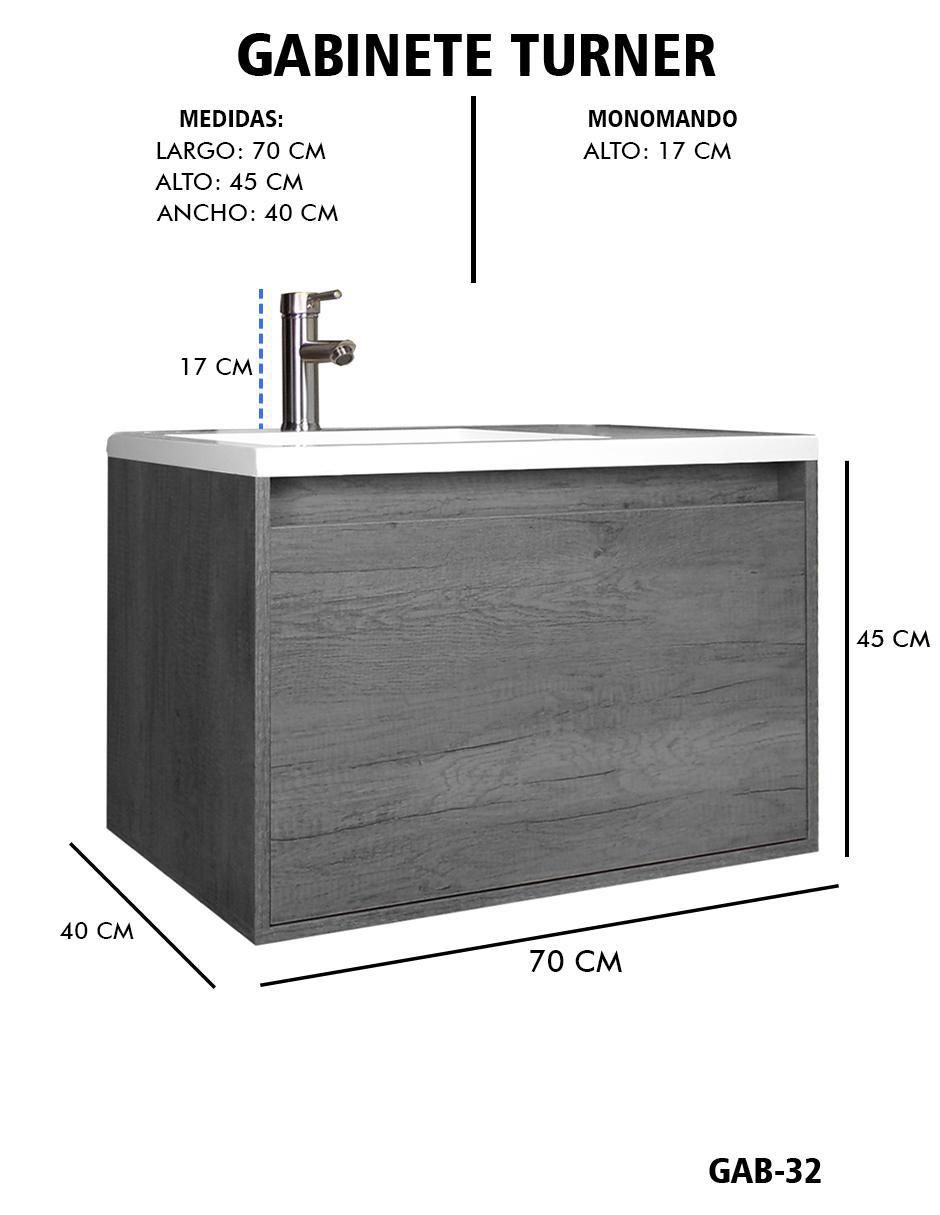 Mueble para baño Decomobil Turner de MDF armable