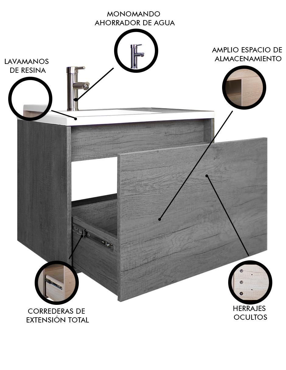 Mueble para baño Decomobil Turner de MDF armable