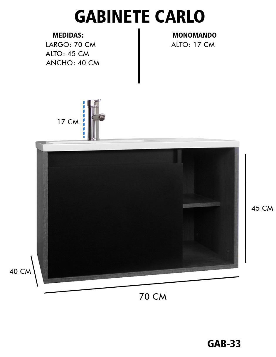 Mueble para baño Carlo de MDF armable 8
