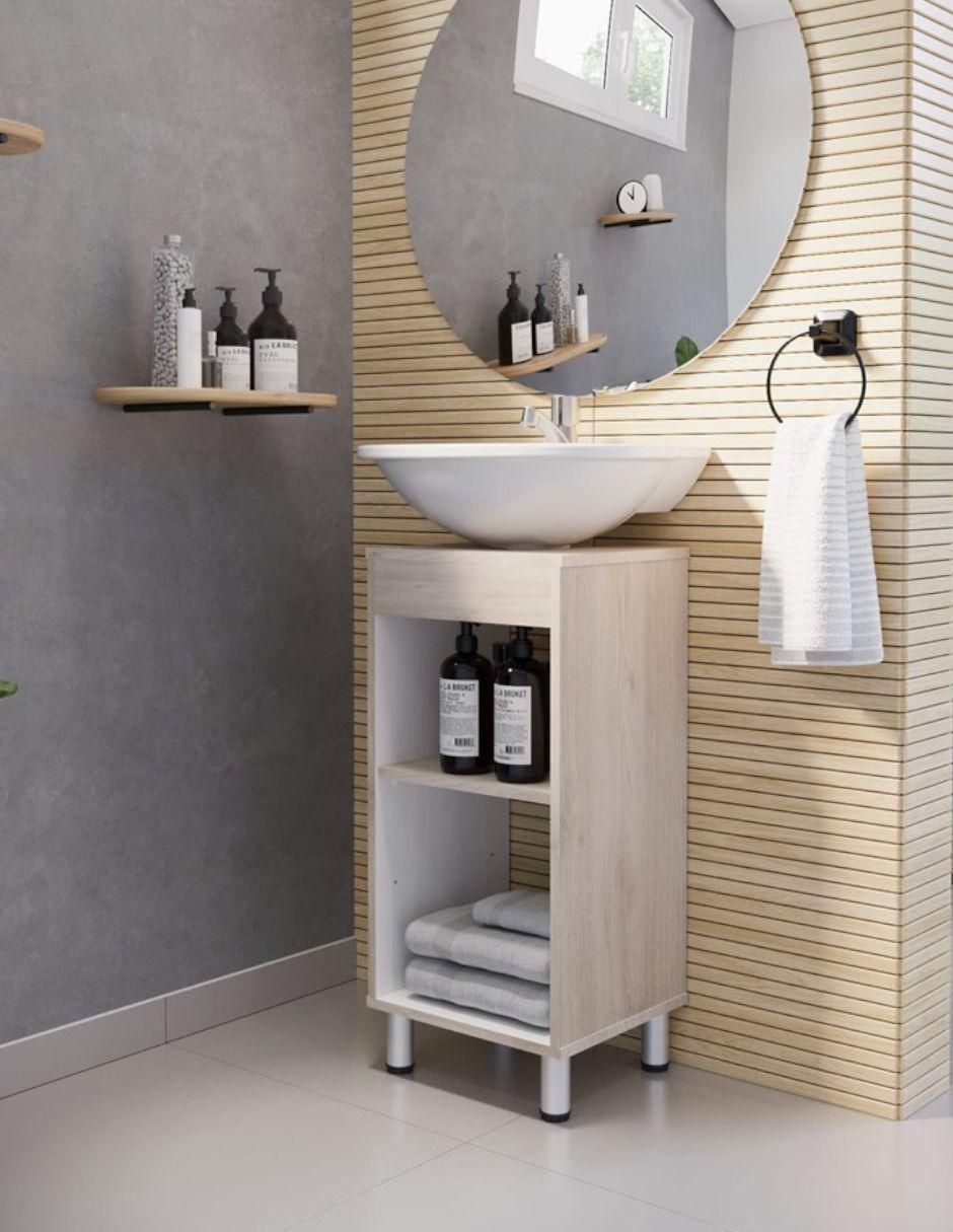 Mueble para baño Dena de melamina armable Mueble para baño Dena de melamina armable