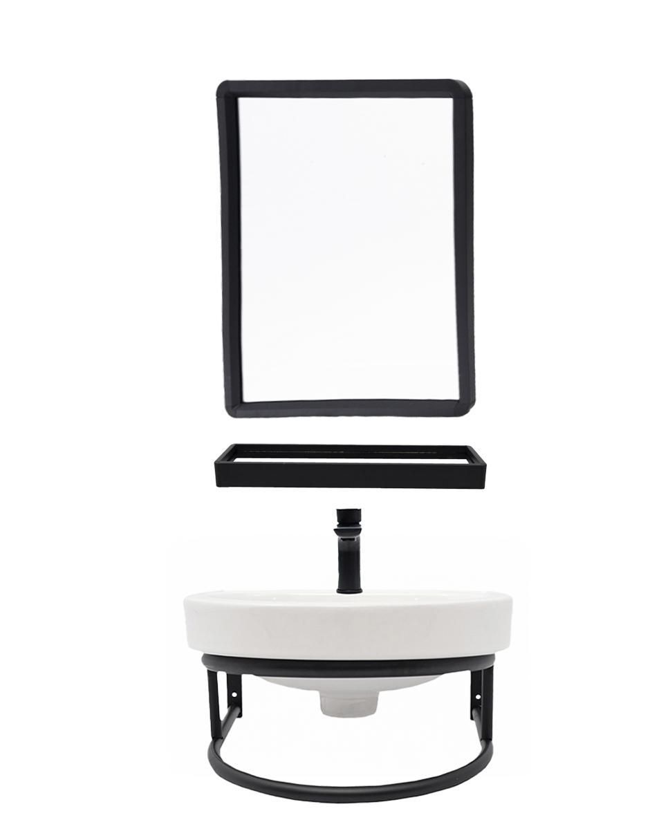 Mueble para baño Mehir de acero inoxidable armable 1