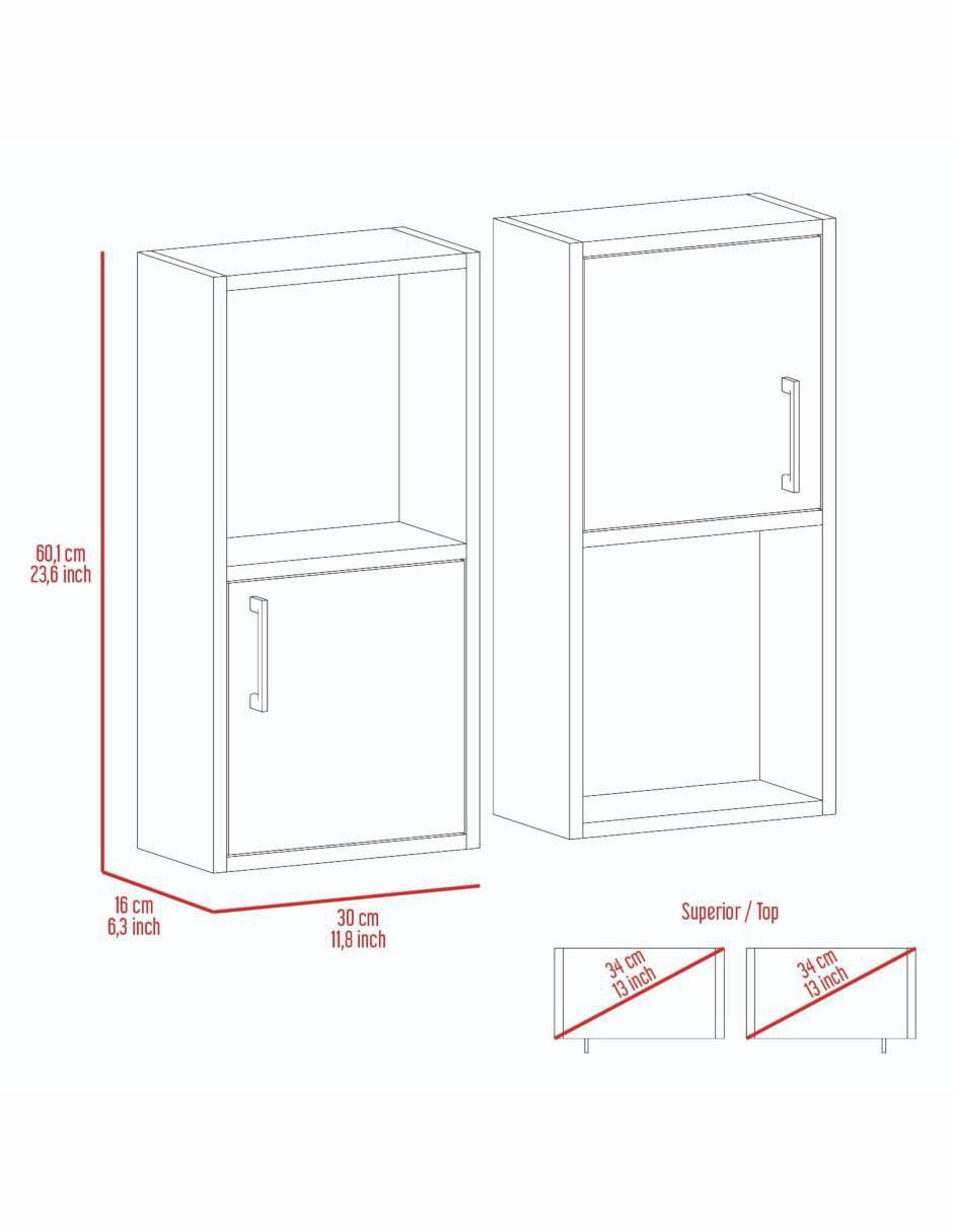 Mueble para baño Excelsior Aqua de melamina armable