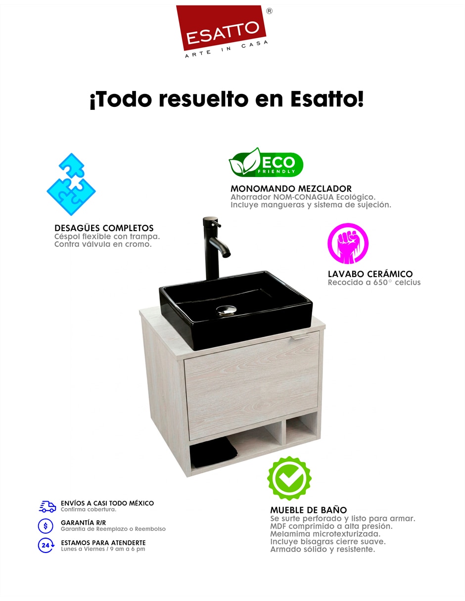 Mueble para baño armable econokit mdf 5
