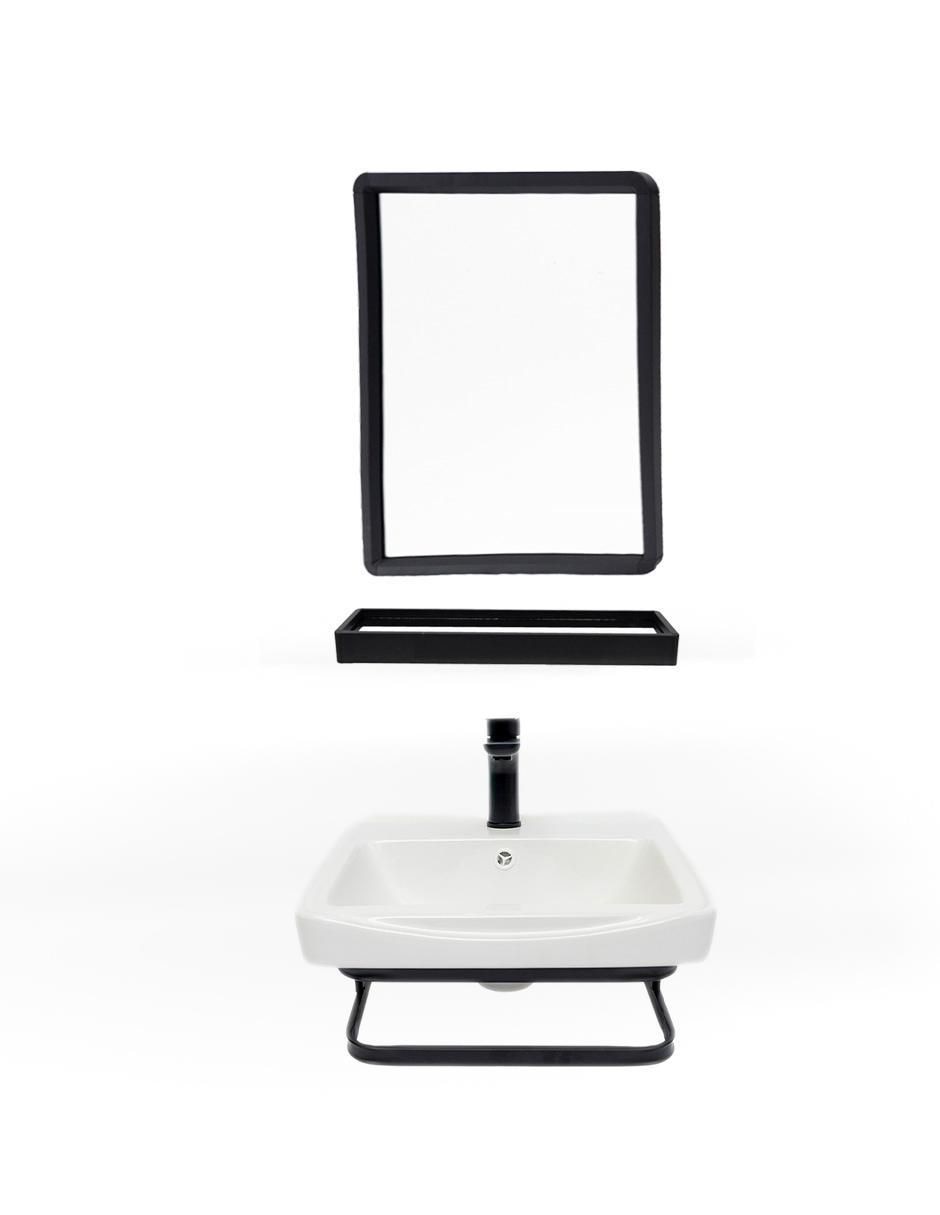 Mueble para baño Hanno de acero inoxidable armable 1