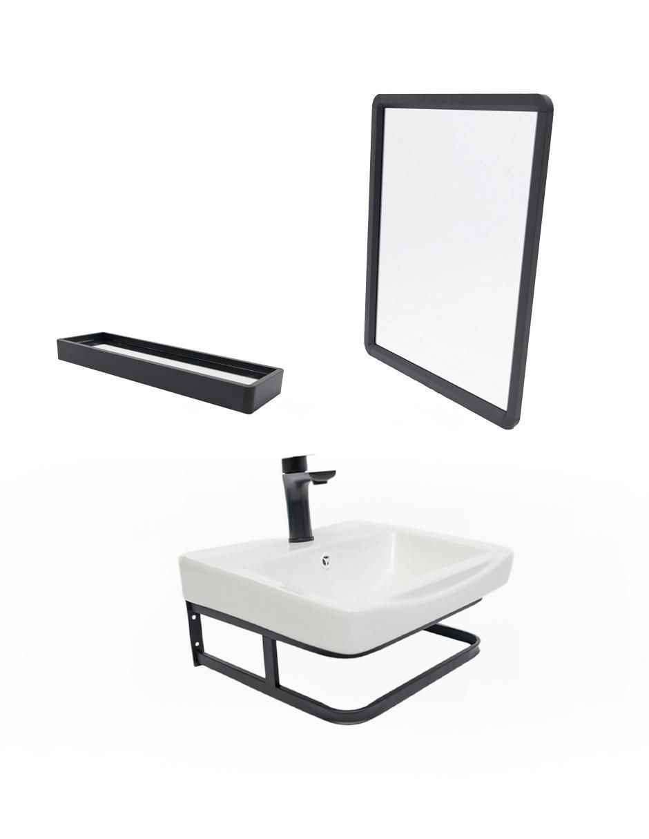Mueble para baño Hanno de acero inoxidable armable 2